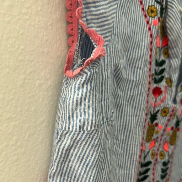 Boden Blue Sheath Midi Dress with V-Neck and Cap Sleeves - Picture 4 of 6